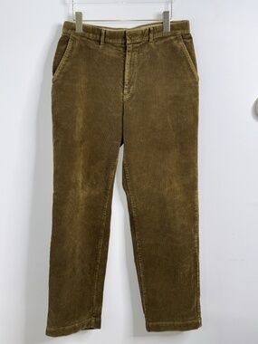 Polo Ralph Lauren Pants Mens 32x31.5 Olive Corduroy Classic Fit Preppy Vtg
